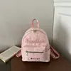 Mochila ins de moda coreana versátil de cielo estrellado para mujer, diseño de nicho, letras simples, mochila escolar estudiantil de gran capacidad