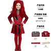 Descendentes 5 Chapéuzinho Vermelho Roupa Vermelha Fantasia de Halloween Infantil Transfronteiriça Coração Vermelho Fantasia Cosplay de Princesa para Meninas