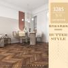 Piso de Madeira Compósita Reforçado, Padrão Espinha de Peixe, Parquet Workwear Retrô, Loja de Roupas de Luxo Leve, Fabricante à Prova d'Água e Resistente ao Desgaste