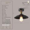 Loft Lâmpadas de Estilo Industrial Americano Country Retro Luz de Entrada Corredor Quarto Corredor Luz de Teto de Cabeça Única Pequena