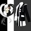 Novo Danganronpa Reduz Urso Preto e Branco Cosplay Antropomórfico Anime Fantasia Meias Grátis Gravata Emblema Pronto em Estoque