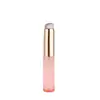 Cepillo de Labios de Silicona Portátil Cepillo de Pintalabios Cabeza Redonda Cepillo de Labios Brocha de Maquillaje con Tapa Cepillo de Labios de Silicona Mini