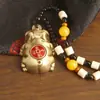 Nuevo Adorno Giratorio de Latón Macizo de Buena Suerte para Llevar en la Mano, Figura de Cerdo del Zodiaco, Adorno Giratorio de Latón Macizo para Llevar en la Mano que Atrae la Riqueza, Alivio del Estrés
