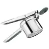 Em Estoque Amassador de Batatas Espesso Aço Inoxidável Alça de Silicone Suplemento Alimentar para Bebês Metabo