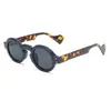 Novos Óculos de Sol Redondos Pequenos Estilo Hip-Hop Transfronteiriços para Homens e Mulheres, Estilo Punk Street Retro Óculos de Sol Anti-UV