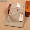 Pantalones casuales largos para hombre serie B primavera y verano finos Tencel importado algodón ecológico lujo negocios rectos antiarrugas sin planchado
