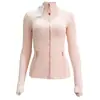 Jaqueta Rosa Dourado Crepúsculo Terceira Geração Sem Tela Gola Alta Jaqueta Feminina Fina Look Emagrecedor Roupas Esportivas Fitness Yoga