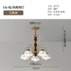 Lámpara de Sala de Estar de Alta Gama y Atmosférica, Lámpara Retro Americana para Hogar, Pasillo y Restaurante, Luz Creativa de Lujo, Candelabro de Dormitorio Principal de Alta Gama