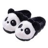 Pantuflas de Algodón de Panda para Mujer 2025 Nuevo Invierno Pareja Hogar Interior Suela Gruesa Antideslizante Cálido Peludas Pantuflas para Hombre