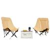 Silla plegable personalizada para exteriores, Silla Luna elevada, Silla estilo camping, Banco portátil, Mesa y sillas para pesca y playa, Equipo estilo camping