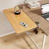 Placa de extensión de escritorio, uso en oficina, no requiere taladro, panel de mesa extensible, soporte de brazo plegable, bandeja para teclado
