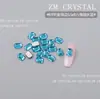 K9 Nuevo Ultra Brillante Borde Plano 5.5X8 Octagonal Arte de Uñas Rhinestones de Forma Irregular Rhinestones de Cubo de Azúcar Coloridos Accesorios Dopamina