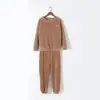 Nuevo Conjunto de Pijama de Coral de Terciopelo y Franela para Otoño e Invierno 2026, Lindo y de Moda, de Manga Larga y Pantalón Largo para el Hogar, para Mujer