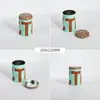Latas redondas personalizadas, caixas de lata para alimentos e chás, recipientes metálicos para doces e fragrâncias, latas de presente personalizadas