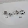 Pendientes de aro gruesos y lisos para mujer, sencillos y versátiles, diseño minimalista, estilo nicho, adecuados para el uso diario, pendientes de aro redondos básicos, venta al por mayor