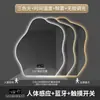 Espejo de baño con forma de nube transfronterizo con luces LED, que cuenta con un diseño creativo antivaho, pantalla táctil y funciones inteligentes; espejo de tocador personalizable para maquillaje