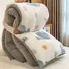 Colcha de lã de cordeiro, colcha de inverno espessa, fleece floco de neve de alta densidade, adequada para primavera e outono, colcha de algodão para uma pessoa para dormitórios estudantis