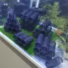 Casa de Camarão Oca Impressa em 3D Tubo de Camarão Abrigo para Peixes Ornamentais Casa de Camarão de Cristal Aquário Paisagismo Casa para Esconder Peixes Pequenos