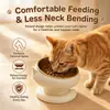 Comedero para gatos, plato para gatos, cuenco para comida de gato, cuenco de agua, cuenco de acero inoxidable para perros, cuenco para mascotas, accesorios para cuenco interior, comedero de acero inoxidable