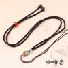 Collar con cordón colgante colgante de jade atado a mano cuerda roja de uso común venta al por mayor para hombres y mujeres cuerda tejida para el cuello versátil