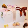 Caixa de papel de couro de vaca portátil Saco de biscoito Cookie caixa de bolo Saco de embalagem para lanche ocidental saco de papel para doce nougat