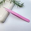 Pinça de cabeça reta para cotovelo de nail art conjunto de cola para strass e brocas para unhas firmes pinça preta rosa especial para salão de unhas