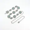 Cadena de Cintura Transfronteriza Cinturón para Mujer Simple Flor Turquesa Incrustada Cadena de Cintura Accesorios de Vestir Estilo Étnico Adornos de Cintura Venta al por Mayor