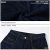 Sense de Diseño Retro Americano Machete Jeans Nuevo Tridimensional Abombado para Hombre y Mujer Holgura Pantalones Hoz