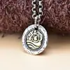 Collar de Plata de Ley S925 de León al por mayor para niños y niñas diseño de nicho moderno personalidad retro dominante colgante de alta costura para hombre