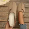 Comercio Exterior Primavera y Verano Nuevos Zapatos Mary Jane Planos para Mujer Transpirables Slip-on Casuales Zapatos Individuales Color Sólido Versátiles Suela Suave Zapatos para Mujer