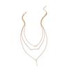 Collar de perlas multicapa apiladas del mismo estilo de TikTok de celebridades de Internet, accesorios transfronterizos de moda para mujer, cadena de clavícula