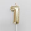 Balões Numéricos de 7 Cores Velas Douradas e Prateadas Toppers de Bolo de Aniversário Velas de Festa Presentes de Ano Novo
