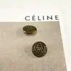Estilo socialité Xiaoxiang botón metálico con forma de flor núcleo de flor chaqueta de traje tejida abrigo de lana suéter para mujer hebilla para accesorios del cabello