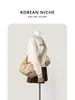 Bolso cruzado de hombro nuevo de nailon ligero de nicho coreano, unisex, versátil, ideal para el trabajo, estilo casual, bolso tipo bola de masa