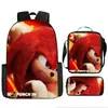 Mochila Sonic Transfronteriza Gran Capacidad Mochila Escolar para Estudiantes Mochila Escolar de Anime Sonic Transfronteriza