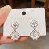 Pendientes Geométricos Minimalistas y Elegantes de Dos Niveles con Forma de Concha para Mujer, Estilo Coreano, Elegantes y Lujosos, Pendientes de Influencer de Moda, Accesorios para Orejas Geniales y Discretos