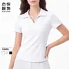 Ropa de yoga transfronteriza de moda, camiseta casual de manga corta, versátil y fácil de combinar, estilo simple y deportivo, top de fitness cómodo y ligero
