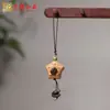 Serie de Cadenas para Teléfono Móvil de Grano de Café de Madera de Durazno Juguete Cultural Oso y Cachorro Accesorios Colgante