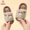 Pantuflas de Lino Babudou para Niños, Estilo Nuevo para Primavera, Otoño y Verano, Pantuflas de Algodón y Lino para Niñas de Cuatro Estaciones para el Hogar y el Interior
