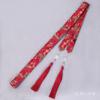 Hanfu Hair Band Acessórios de cabelo antigos Pacote de fita de cabelo Borla Corda de cabelo bronzeado Fita de algodão Headband Traje antigo Headwear Cinto