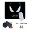 Mouse pad periférico Marvel Series Venom, tapete de mesa antiderrapante para escritório, almofada para laptop e teclado de anime