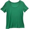 Camiseta de Manga Corta de Color Sólido, Talla Grande, Cuello en U, Hilo Elástico, Gris Oscuro, Ajustada, Escote Bajo, Manga Media, Top Azul para Mujer, Cuello en U