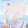 Tingqianhua 5006 Ropa Interior Femenina de Nylon Hilo de Hielo Sin Costuras Transpirable de Secado Rápido Fresca Cintura Media 8480