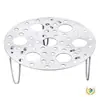 Rejilla para Cocinar al Vapor de Acero Inoxidable para Uso Doméstico, Bandeja Multifuncional Engrosada para Cocinar al Vapor, Plato Plegable Redondo con Patas Altas para Cocina, Rejilla Aislante de Calor