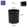 Copos de vela perfumada brancos para atacado, potes de vidro para velas de uso doméstico, suportes de vela pretos, copos de vela decorativos