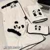 Traje de toalla de terciopelo de coral de panda, toalla de baño, sombrero lindo de dibujos animados para secar el pelo, falda de baño absorbente, engrosado, juego de tres piezas