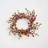 Decorações de Rattan Artificial Flor Falsa de Frutas Enrolamento Guirlanda DIY de Natal Decoração de Porta Adereços para Cenário de Casamento