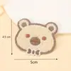 Novos Adesivos Bordados de Coelho e Urso Fofos para Presilhas de Cabelo de Crianças Acessórios DIY Adesivos para Roupas Bolsas Prontos para Venda