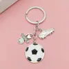 Chaveiro Pingente de Liga de Zinco Bola de Futebol Venda Quente Transfronteiriça Lembrança do Mundo do Esporte Decoração de Chaveiro de Carro e Bolsa