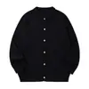 Camisa polo da moda Rumeng estilo japonês com mangas raglã, design de malha simples para homens, corte solto, adequada para casais e versátil para uso casual no outono